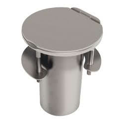 Recessed bushing for carbon pole with hinge cover