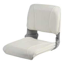 Sedile con schienale ribaltabile e imbottitura sfilabile