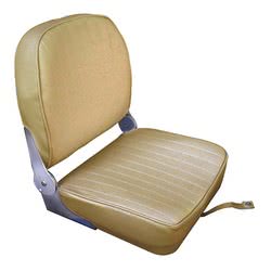 Sedile schienale ribaltabile in vinile sabbia