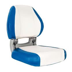 Sedile ergonomico Sirocco blu e bianco