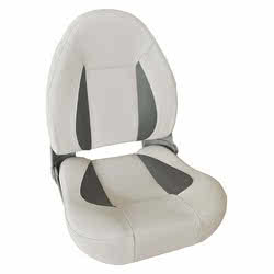 Sedile comfort CP48 con schienale alto ribaltabile Grigio chiaro/scuro