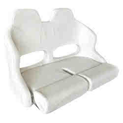 Doppio sedile anatomico flip up H99 RAL 9010