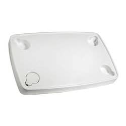 Tavolo ABS bianco 81 x 51 cm forato