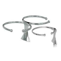 Portabicchieri inox doppio con prigionieri