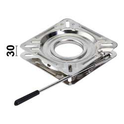 Base girevole inox frizionata con blocco 172x172 mm