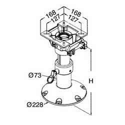 Supporto sedile girevole 457 mm