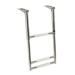 Scaletta inox telescopica larga 3 gradini