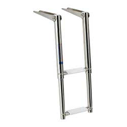 Scaletta inox telescopica stretta 2 gradini