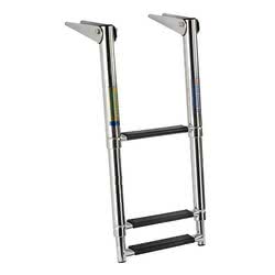 Scaletta telescopica 3 gradini neri