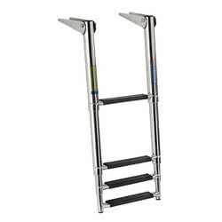 Scaletta telescopica 4 gradini neri