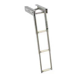 Scaletta inox stretta a scomparsa 3 gradini