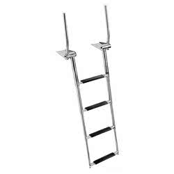 Scaletta telescopica EasyUp sopra plancetta con maniglie