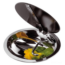 Lavello inox con coperchio cestello