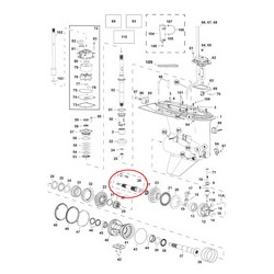 Propeller Shaft Evinrude G1 and G2 countrorotation BRP