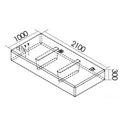 Serbatoio carburante 555 l