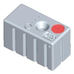 Serbatoio rigido orizzontale acqua potabile 247 l