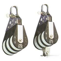 Bozzello 3 pulegge testa fissa A