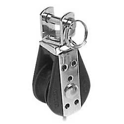 Bozzello inox 1 puleggia girevole 22x6