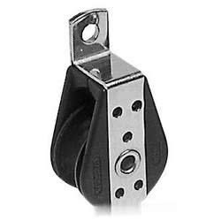 Bozzello inox 1 puleggia piano 22x6