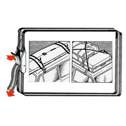 Cinghia in poliestere colorato con fibbia
