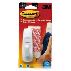 Ganci COMMAND riutilizzabili in plastica bianca