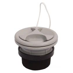 Valvola con cordino esterno e filtro a calza