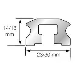 Rotaia LEWMAR con bulloni scorrevoli