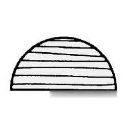 Profilo teak mezzotondo 10x20 Bottazzo Parabordi Paracolpi