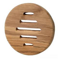Frontalino protezione teak Ø 100 mm