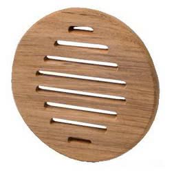 Teak protection front panel Ø 150 mm