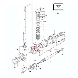 Anello 1,5 mm Evinrude Johnson BRP