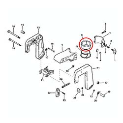 Boccola Cavalletto Evinrude Johnson BRP