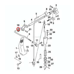 Connettore Asta Manico Evinrude Johnson BRP