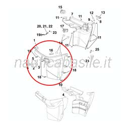 Blue Lower Cover Evinrude Johnson BRP