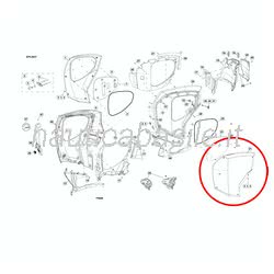 Outboard Starboard Blue Cover Evinrude Johnson BRP