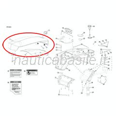 White Top Panel Evinrude Johnson BRP