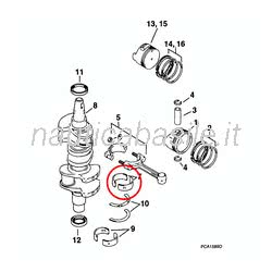 Cuscinetto Rulli Biella Evinrude Johnson BRP