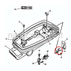 Gancio Chiusura Coperchio Evinrude Johnson BRP