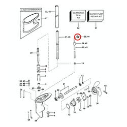 Gommino Tubo Acqua Evinrude Johnson BRP