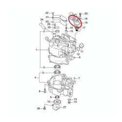 Guarnizione Coperchio Termostato Evinrude Johnson BRP