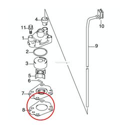 Guarnizione Pompa Acqua Evinrude Johnson BRP
