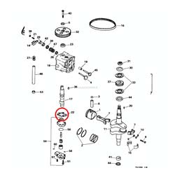 Guarnizione Pompa dell'Olio Evinrude Johnson BRP