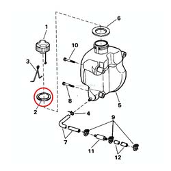 Guarnizione Tappo Serbatoio Evinrude Johnson BRP