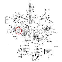 Paraolio Coperchio Testata Evinrude Johnson BRP