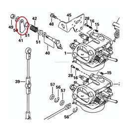 Leva Collegamento Evinrude Johnson BRP