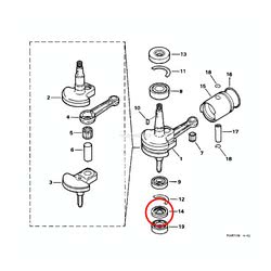 Paraolio Albero Motore Evinrude Johnson BRP