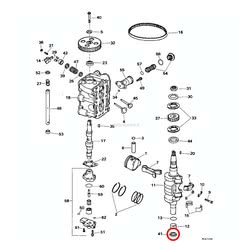 Paraolio Albero Motore Evinrude Johnson BRP