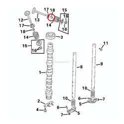 Paraolio Valvola Scarico Evinrude Johnson BRP