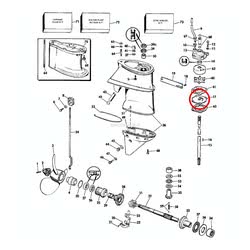 Piatto Corpo Pompa Acqua Evinrude Johnson BRP