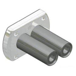 Bulkhead throughout bush chromed